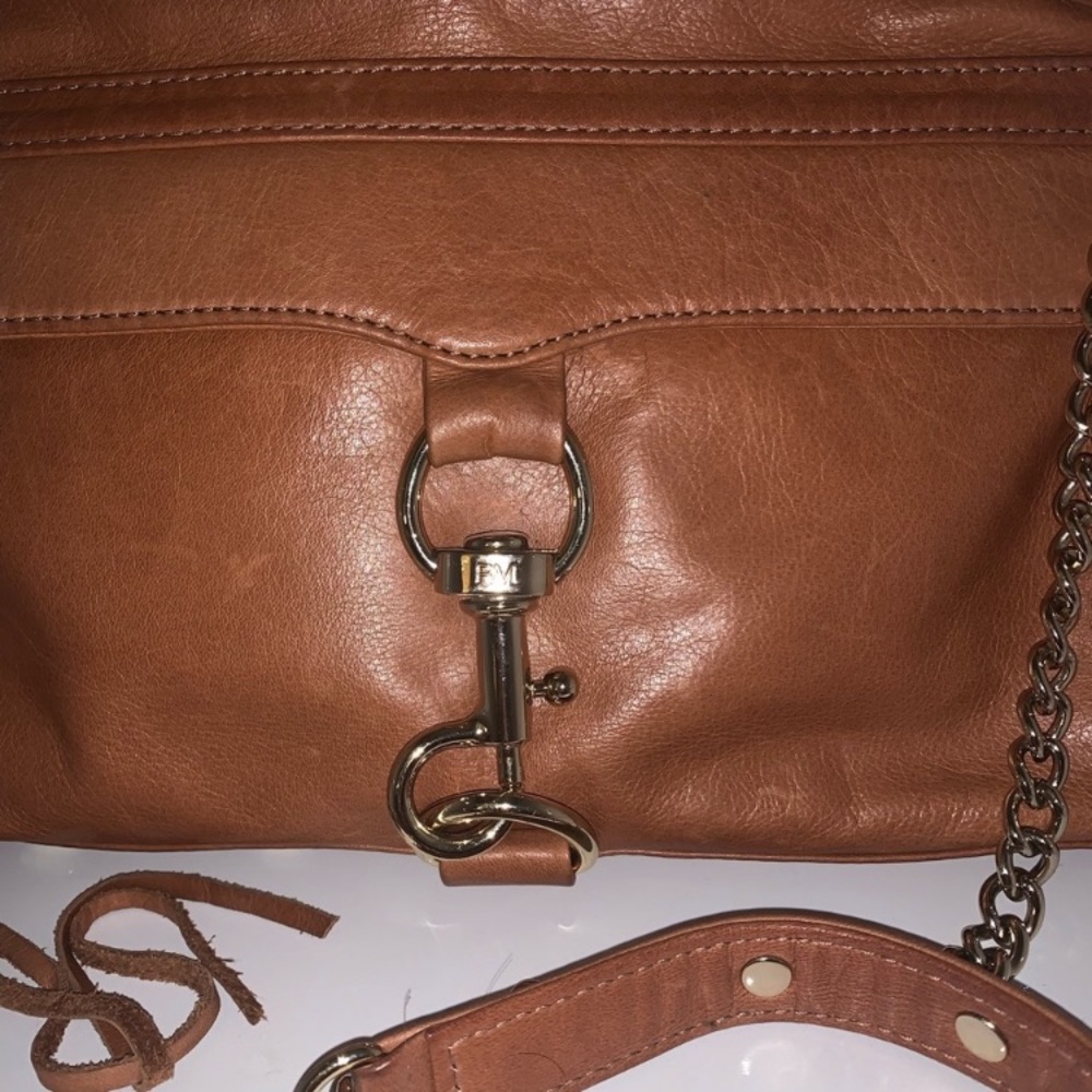 Rebecca Minkoff mini mac crossbody brown leather purse - Picture 7 of 8